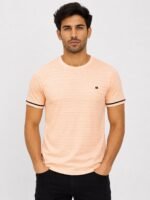 Plain Lite Pink Half Tshirt for Men & Stylish
