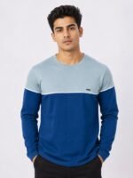 Royal Blue Stripe Full T-Shirt for Men Striped Design