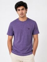 Trendy Lite Purple Plain Half Sleeve T-Shirt Premium