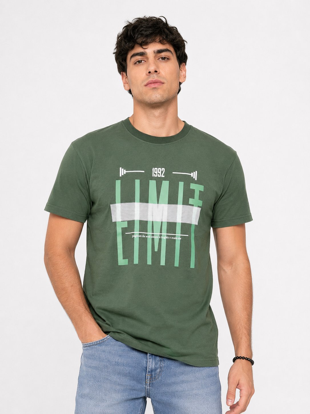 Slim Fit Green Printed T-Shirt for Men Premium Cotton Slim Fit Green Printed T-Shirt for Men Premium Cotton