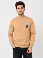 Trendy Orange Back Print Full T-Shirt for Men