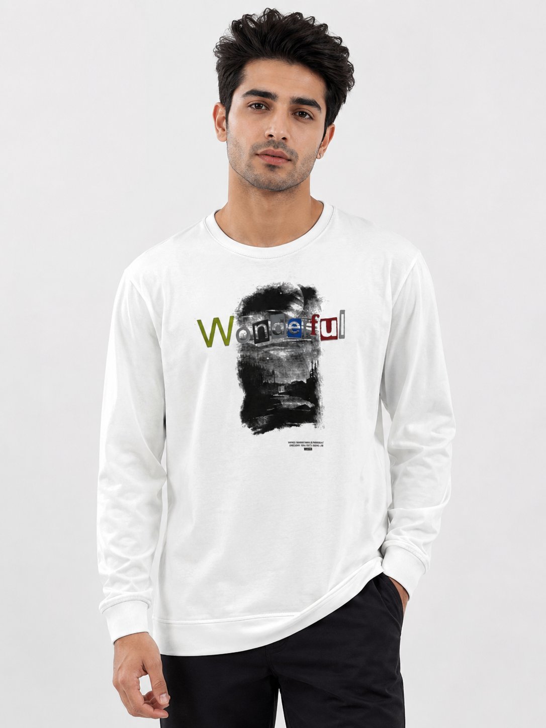 Men's White Minimalist Graphic Tshirt – Versatile Casual Wear Men's White Minimalist Graphic Tshirt – Versatile Casual Wear
