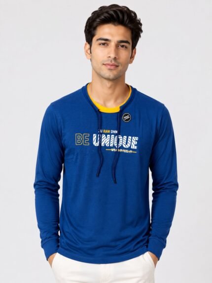 Royal Blue Stylish T-Shirts for Men | Premium Fashion