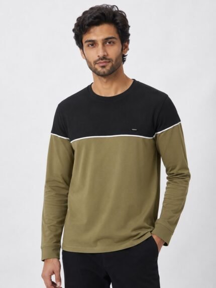 Black Stripe Full T-Shirt for Men | Classic Striped Design