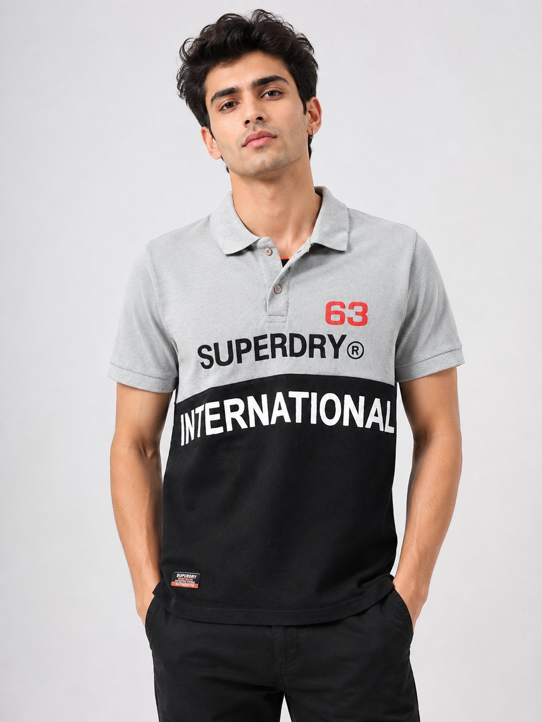 Grey Black Half Sleeve Polo T-Shirt for Men Grey Black Half Sleeve Polo T-Shirt for Men
