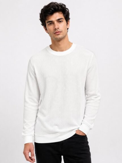Premium White Plain T-Shirt for Men | 100% Cotton