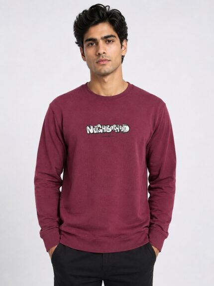 Trendy Purple Back Print Full T-Shirt for Men