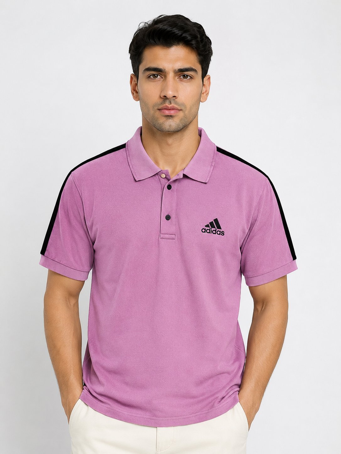 Pink Half Plain Polo T-Shirt for Men | Stylish & Comfortable Pink Half Plain Polo T-Shirt for Men | Stylish & Comfortable