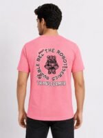 Premium Pink Back Print Half T-Shirt for Men
