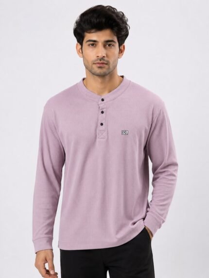Pink Plain T-Shirt for Men | Trendy Style