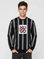 Black Stripe Full Sleeve T-Shirt for Men & Premium