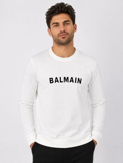 Men's Basic White Printed Full T-Shirt - Regular Fit