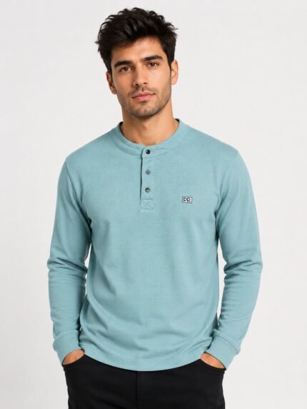 Lite Green Plain T-Shirt for Men | Stylish Cotton