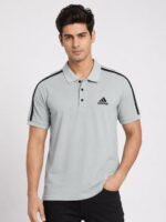 Lite Grey Plain Polo T-Shirt for Men | Minimalist & Versatile