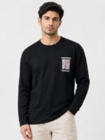 Black Oversized T-Shirt for Men | 240 GSM Heavy Cotton