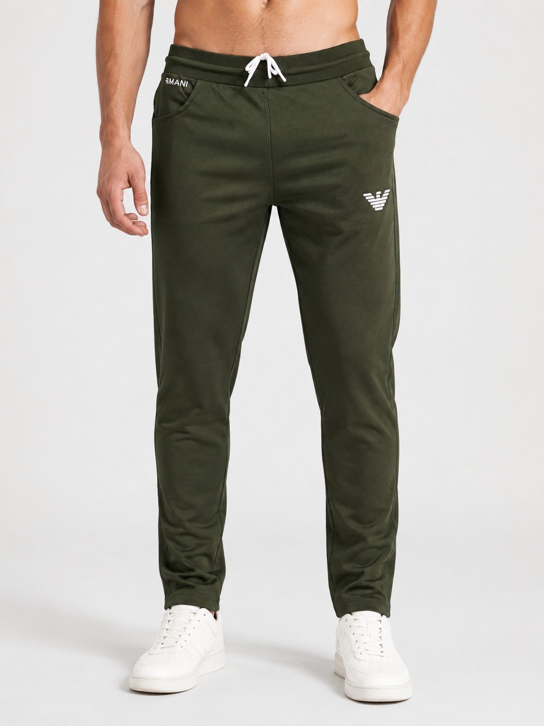 Stylish Dark Green Lycra Track Pant Lover for Men Stylish Dark Green Lycra Track Pant Lover for Men