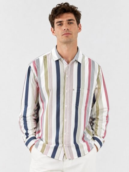 Stylish Best Stripe Full Sleeve Shirt for Men Premium