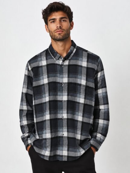 Best Stylish Blue Full Checks Shirt for Men Trendy Pattern