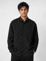 Classic Jet Black Full Print Shirt & Modern Designs