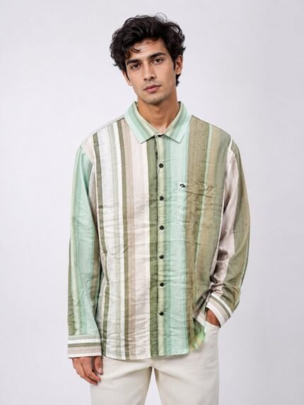 Classic Stripe Shirt for Men Office & Casual Wear