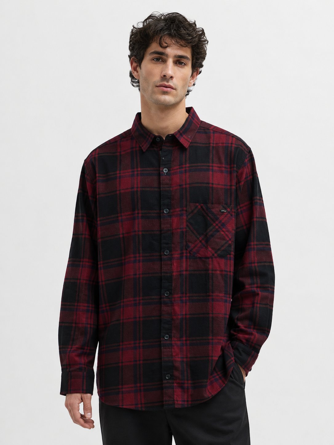 Stylish Best Red Checks Full Shirt Premium Cotton Stylish Best Red Checks Full Shirt Premium Cotton