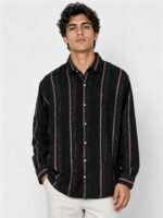 Best Stylish Black Stripe Full Shirt for Men Premium