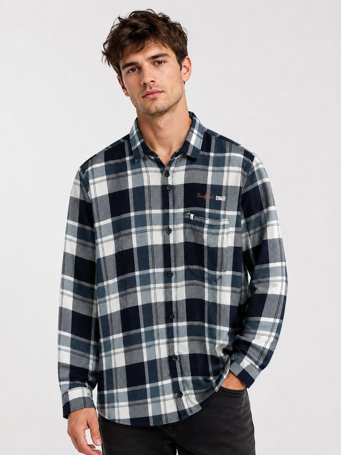 Stylish Blue Checks Full Shirt for Men Trendy Casual Wear Stylish Blue Checks Full Shirt for Men Trendy Casual Wear