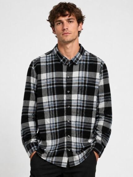 Classic Black Checks Full Shirt Trendy Checkered Pattern