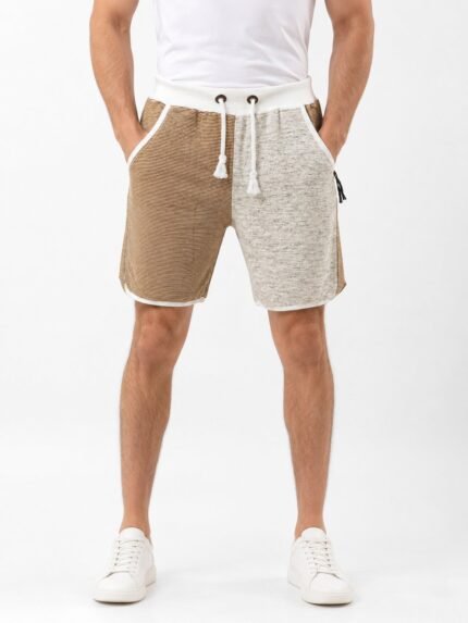 Buy Trendy Cream Printed Cotton Shorts for Men