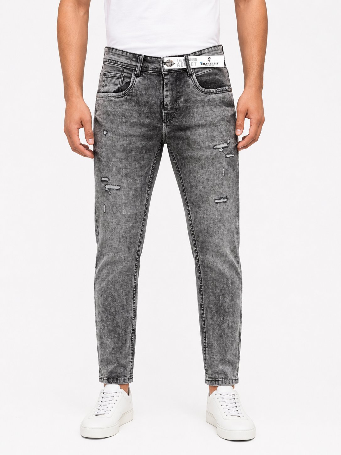 Buy Trendy Dark Grey Funky Denim Jeans for Men Buy Trendy Dark Grey Funky Denim Jeans for Men