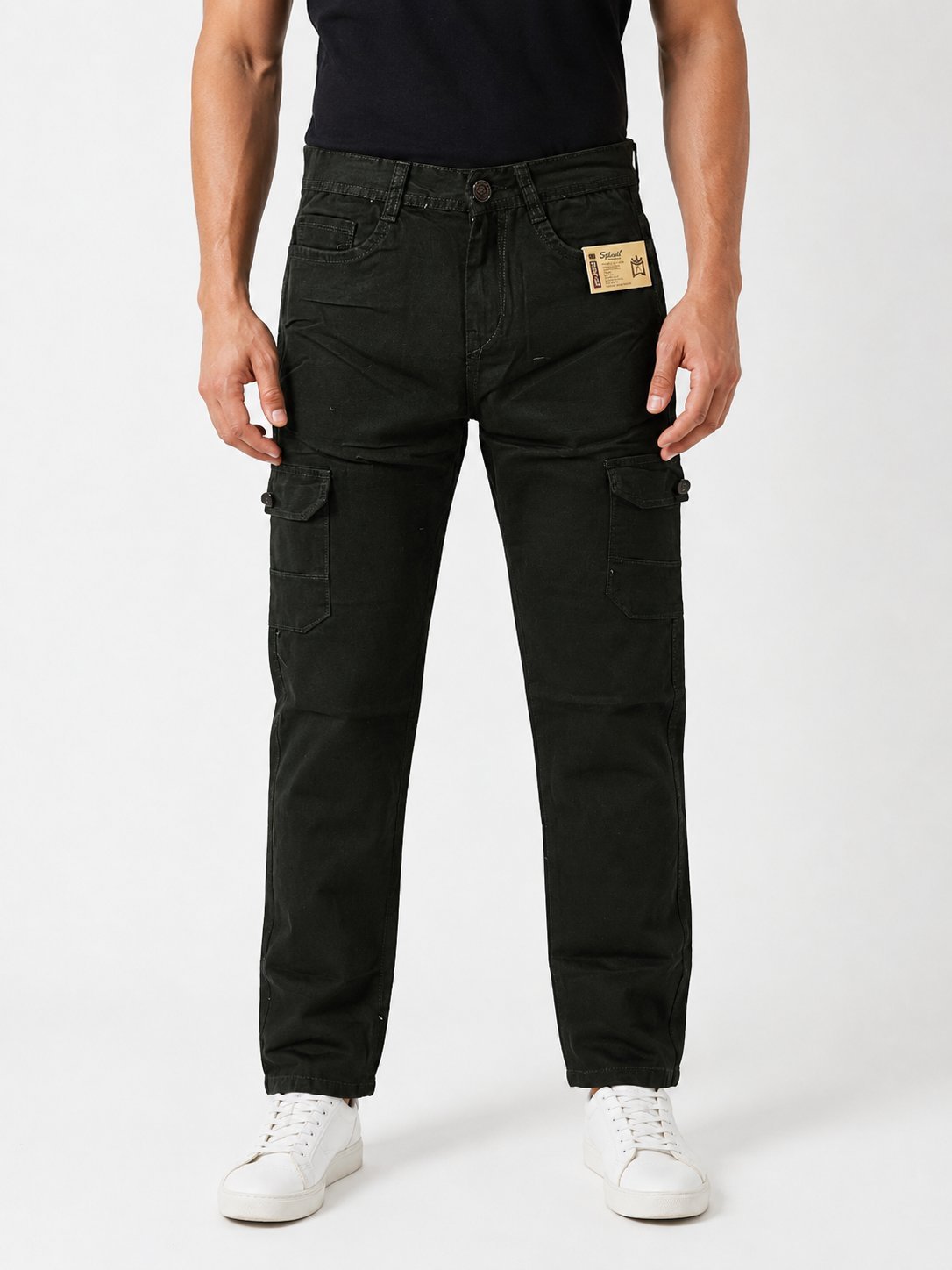 Classic Deep Green Cotton Cargo for Men Classic Deep Green Cotton Cargo for Men