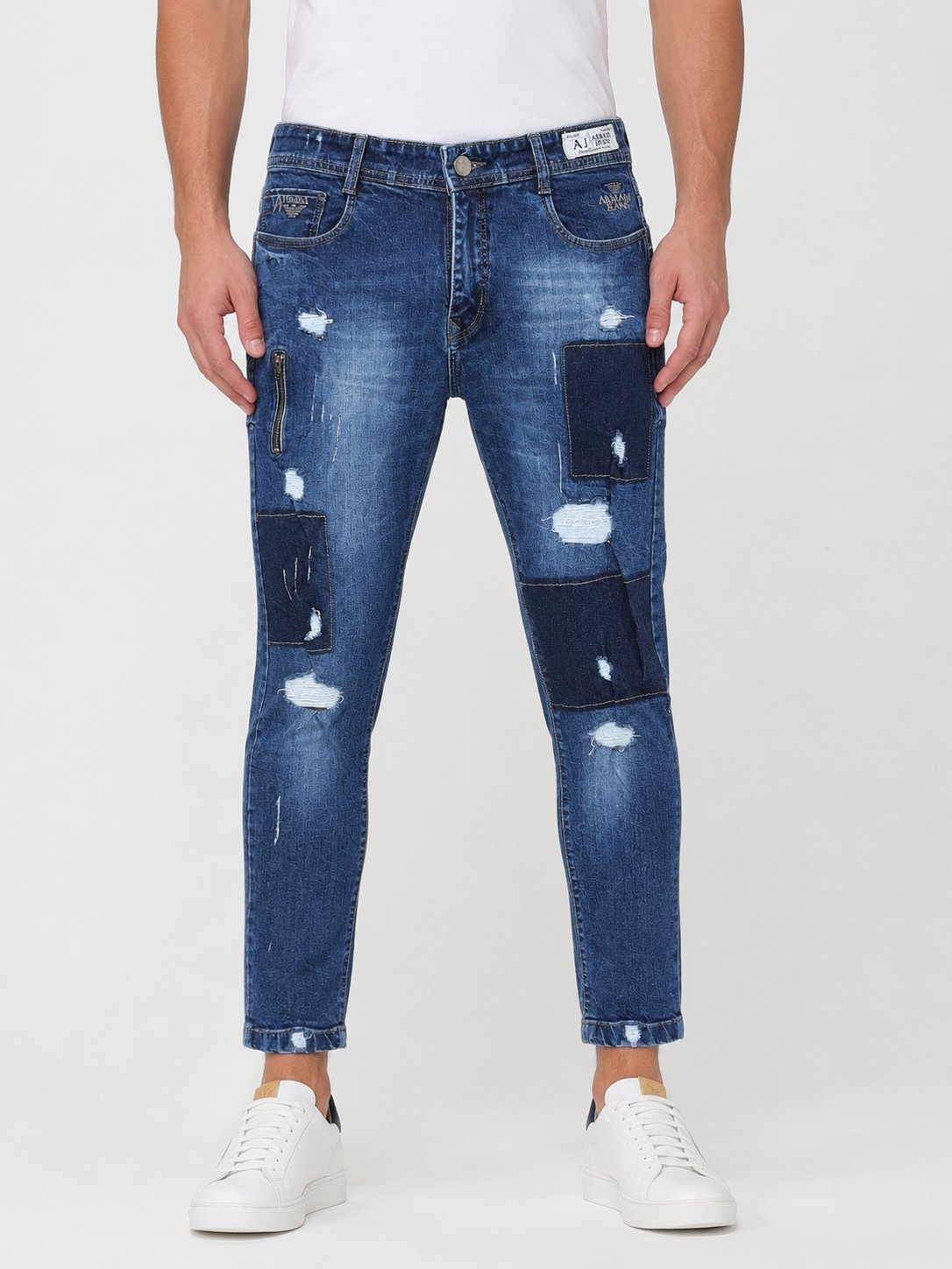 Buy Funky Deep Blue Ankle Jeans Rich Indigo Buy Funky Deep Blue Ankle Jeans Rich Indigo