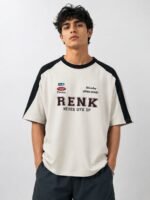 Classic White Oversize Printed T-Shirt for Men | Fresh