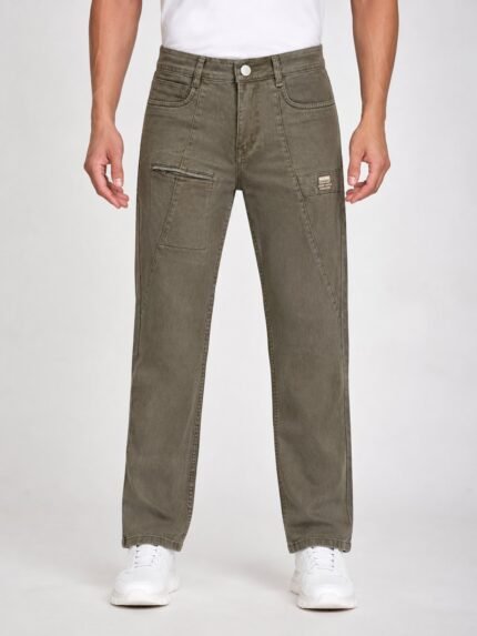Best Lite Green Denim Baggy Jeans for Men Premium