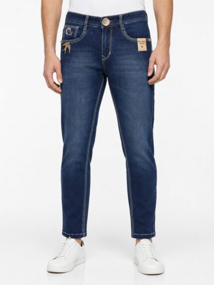 Best Stylish Navy Blue Slim Fit Jeans Premium