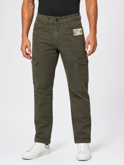 Premium Dark Green Cotton Cargo for Men